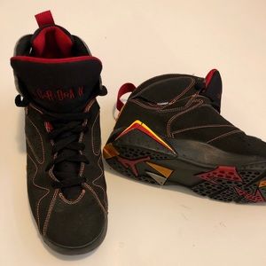 Red, black, & yellow Air Jordan VII